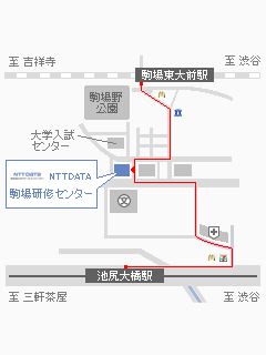 NTT DATA 駒場研修センターの周辺地図